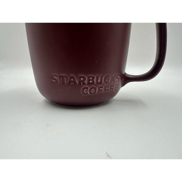 Starbucks Bone China Burgundy Coffee Mug - Picture 2 of 4